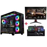 Customized Gaming PC Bundle - Intel i5 14400F Processor, 16GB RAM, 1TB SSD, RTX 3050 6GB, 650W PSU, 24" FHD 180Hz Monitor & All-In-One Gaming Bundle (Keyboard, Headset, Mouse & Mousepad) - Black