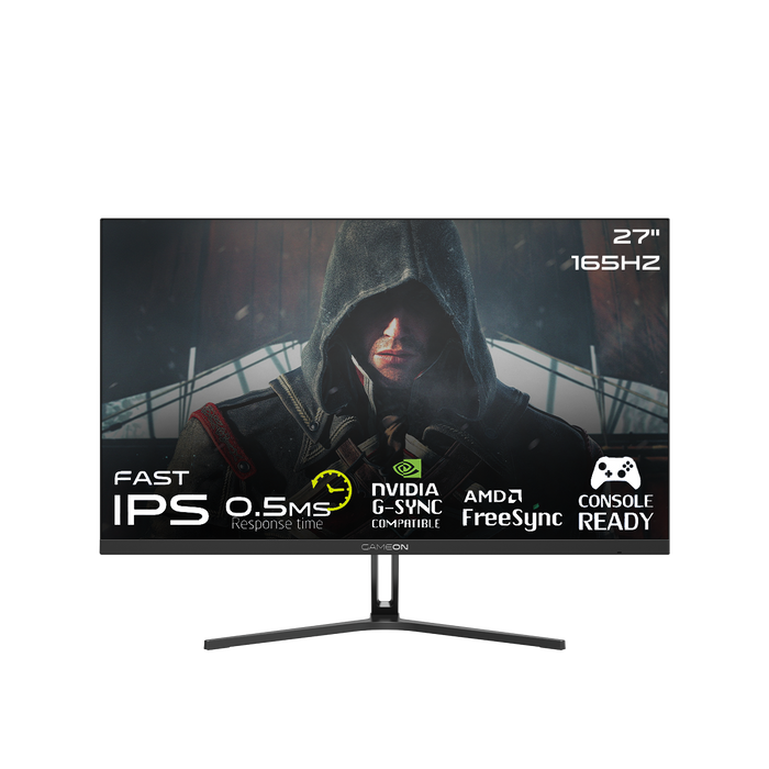 GAMEON GOVE127FHD165IPS Epic Series 27" FHD, 165Hz, 0.5ms, HDMI 2.1, Fast IPS Gaming Monitor (Supports PS5) - Black