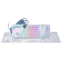 GAMEON GO-CYPHERW-XL-W All-In-One Gaming Bundle (Keyboard, Headset, Mouse & Mousepad)