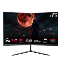 GAMEON GOC24F180VA Pro Series 24" FHD, 180Hz, MPRT 0.5ms, HDMI 2.1, VA Panel Curved Gaming Monitor 3000R 16:9 (Supports PS5) - Black