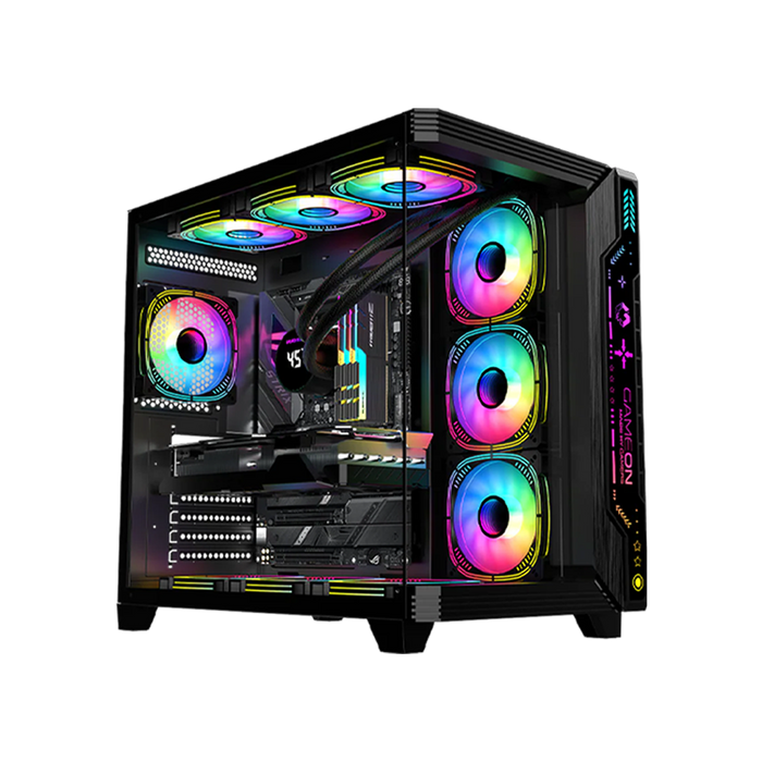 Customized Gaming PC - Intel i5 14400F Processor, 16GB RAM, 1TB SSD, RTX 3050 6GB, 650W PSU - Black