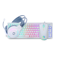 GAMEON GO-CYPHERW-XL-W All-In-One Gaming Bundle (Keyboard, Headset, Mouse & Mousepad)