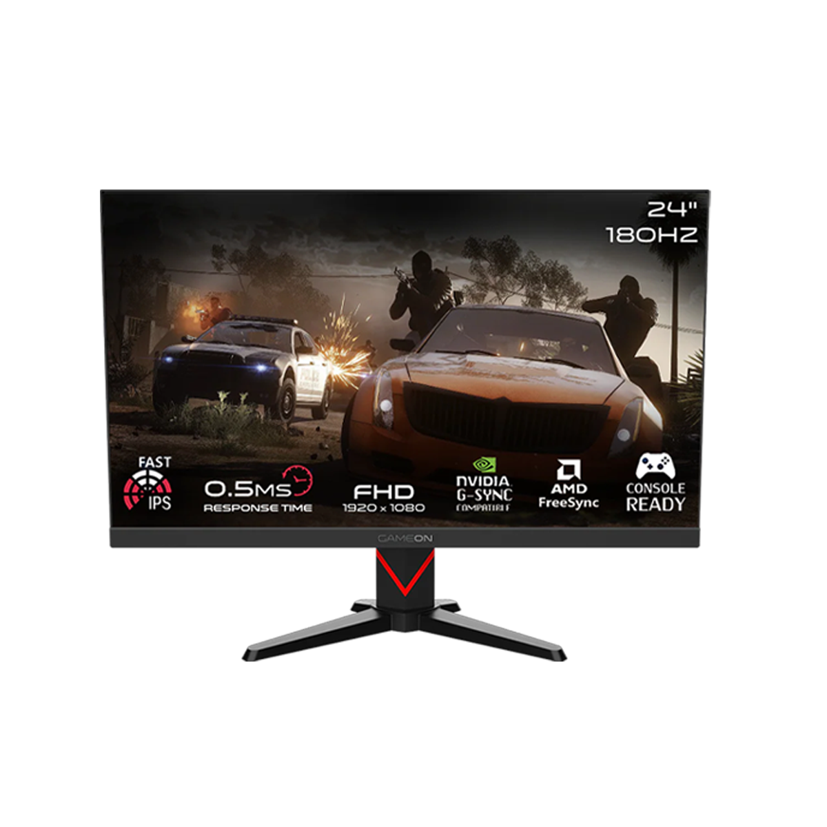 Customized Gaming PC Bundle - Intel i5 14400F Processor, 16GB RAM, 1TB SSD, RTX 3050 6GB, 650W PSU, 24" FHD 180Hz Monitor & All-In-One Gaming Bundle (Keyboard, Headset, Mouse & Mousepad) - Black