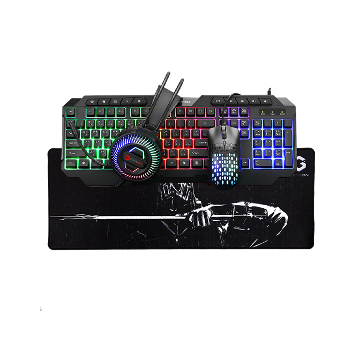 Customized Gaming PC Bundle - Intel i5 14400F Processor, 16GB RAM, 1TB SSD, RTX 3050 6GB, 650W PSU, 24" FHD 180Hz Monitor & All-In-One Gaming Bundle (Keyboard, Headset, Mouse & Mousepad) - Black