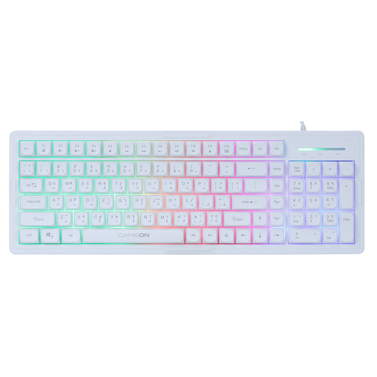 GAMEON GO-CYPHERW-XL-W All-In-One Gaming Bundle (Keyboard, Headset, Mouse & Mousepad)