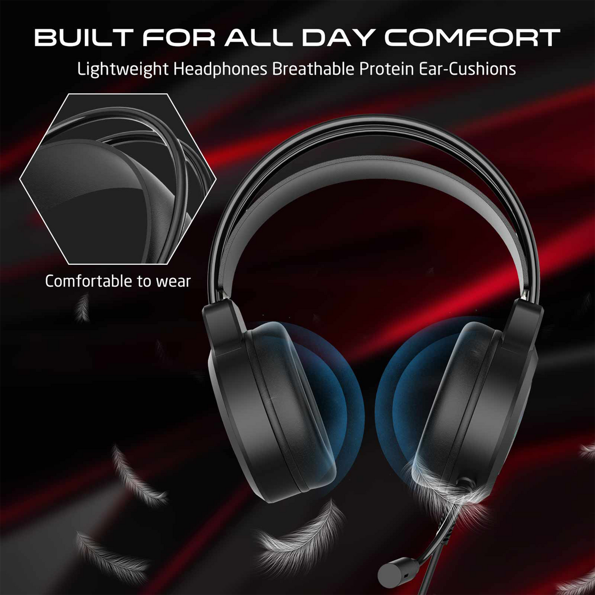 GAMEON GOT100 Ravenstrike RGB Gaming Headset - Black