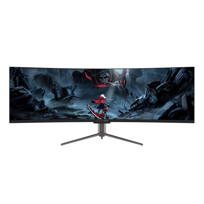 GAMEON 49" 5K UHD, 120Hz, 12ms, VA Panel Curved Gaming Monitor - Black