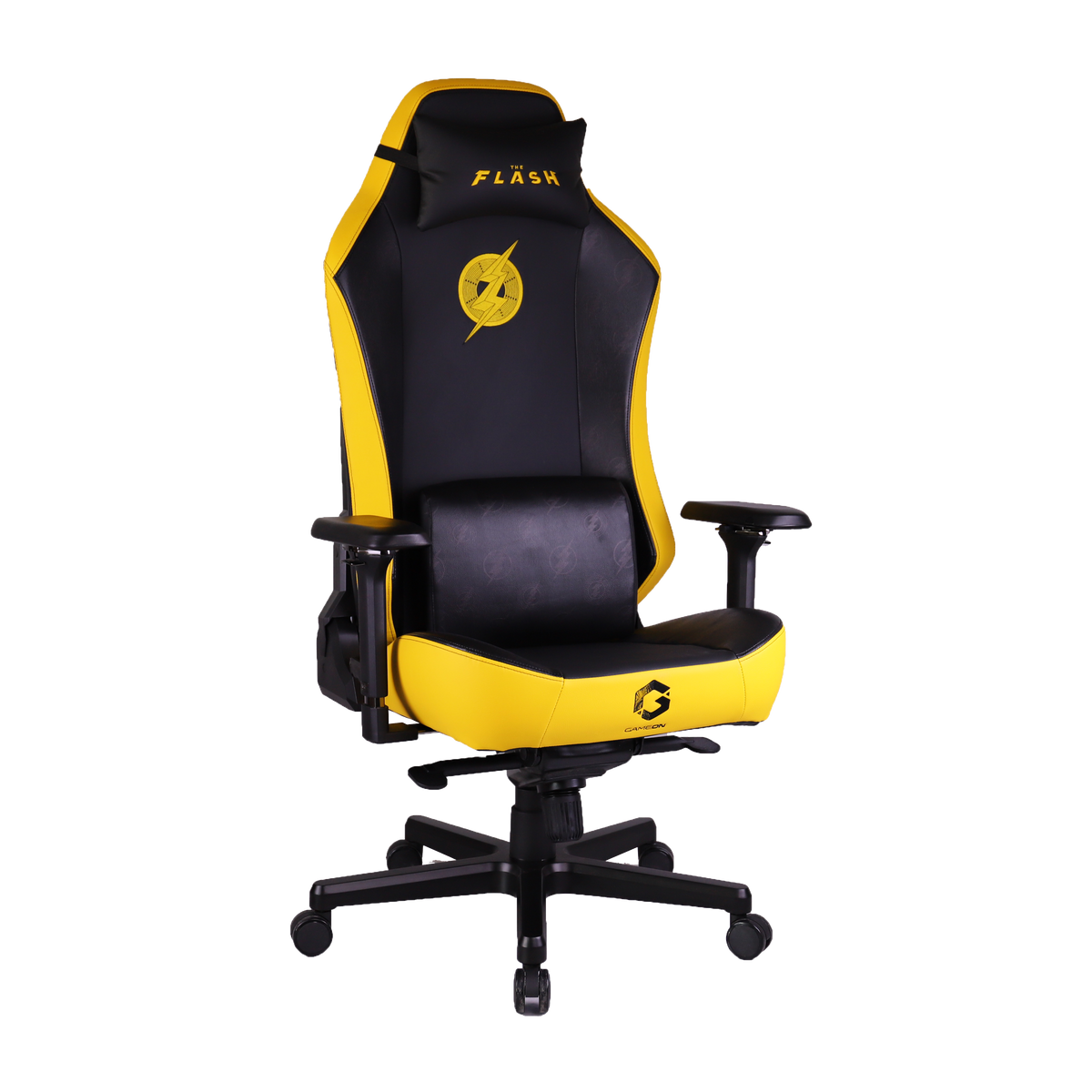 GAMEON x DC Licensed Gaming Chair With Adjustable 4D Armrest & Metal Base - Flash