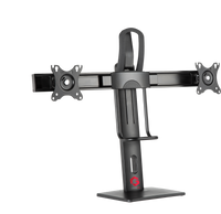 GAMEON GO-2052 Easy To Adjust Vertical Lift Dual Screen Monitor Stand For Gaming And Office Use, 17" - 27", Each Arm Up To 6 KG, Black