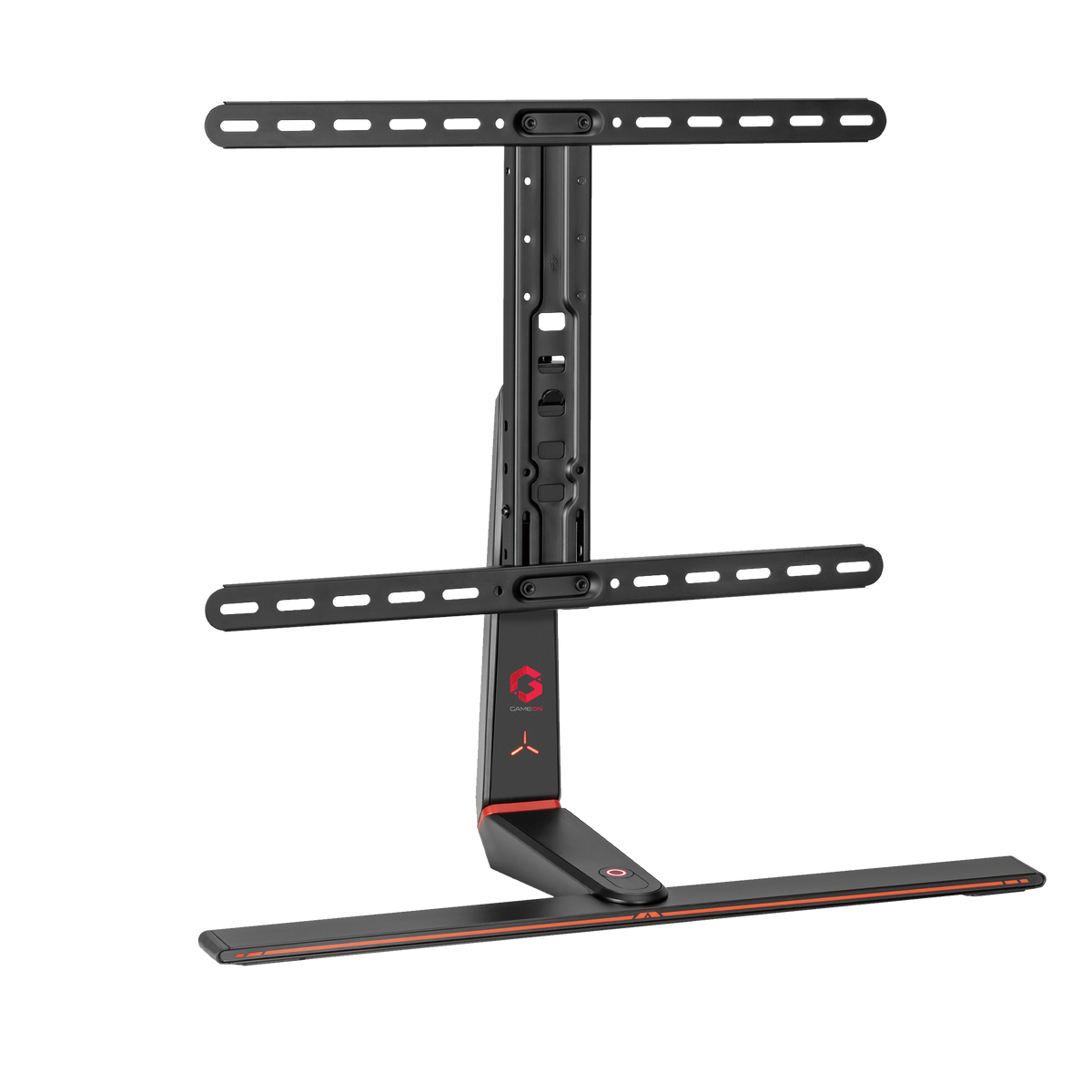 GAMEON GO-2021 RGB Lighting Gaming Table Top Stand For Gaming And Office Use, 37" - 65", Arm Up To 40 KG, Black