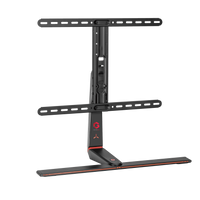 GAMEON GO-2021 RGB Lighting Gaming Table Top Stand For Gaming And Office Use, 37" - 65", Arm Up To 40 KG, Black