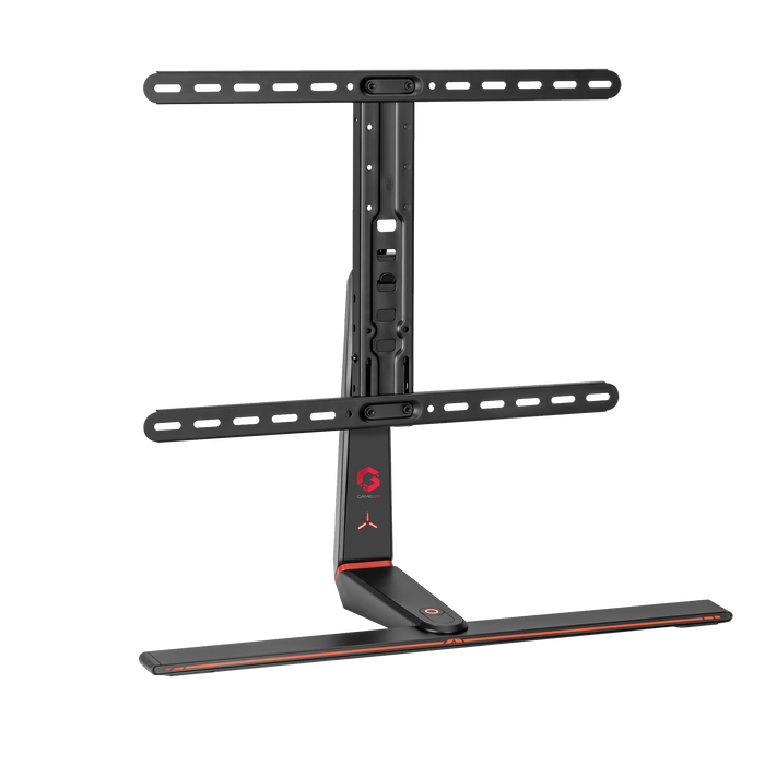 GAMEON GO-2021 RGB Lighting Gaming Table Top Stand For Gaming And Office Use, 37" - 65", Arm Up To 40 KG, Black