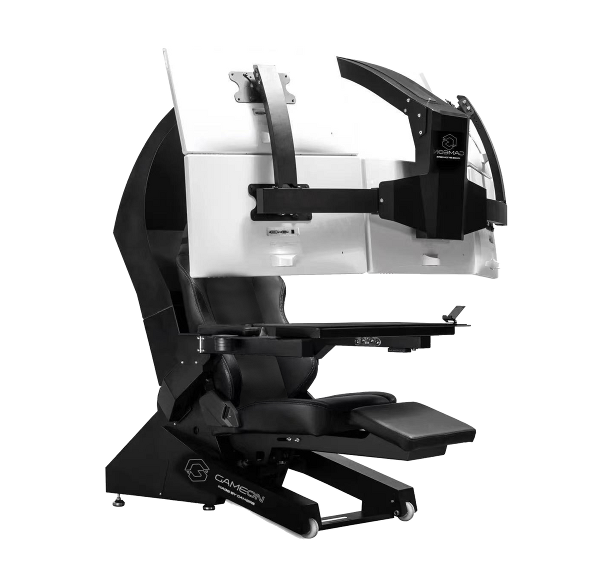 GAMEON IW-320 Zero Gravity Reclining Computer Workstation Gaming Simulator Chair/Cockpit – Black