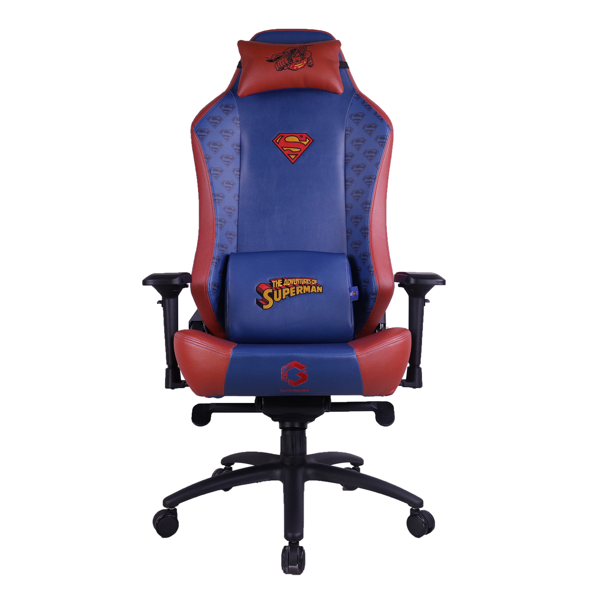 GAMEON x DC Licensed Gaming Chair With Adjustable 4D Armrest & Metal Base - Superman
