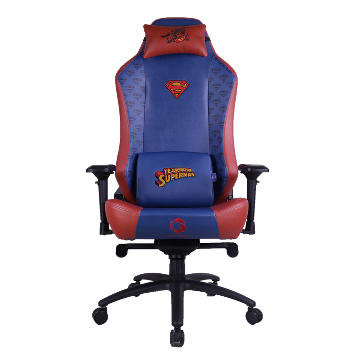GAMEON x DC Licensed Gaming Chair With Adjustable 4D Armrest & Metal Base - Superman