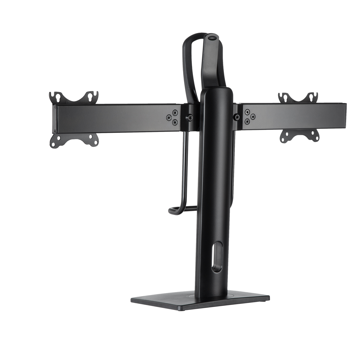 GAMEON GO-2052 Easy To Adjust Vertical Lift Dual Screen Monitor Stand For Gaming And Office Use, 17" - 27", Each Arm Up To 6 KG, Black