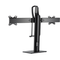 GAMEON GO-2052 Easy To Adjust Vertical Lift Dual Screen Monitor Stand For Gaming And Office Use, 17" - 27", Each Arm Up To 6 KG, Black