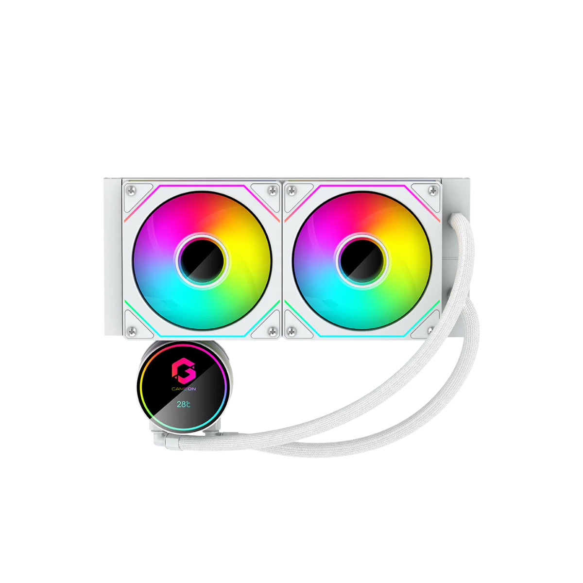 Customized Gaming PC Bundle - Intel i5 12400F Processor, 16GB RAM, 1TB SSD, RTX 3050 6GB, 650W PSU, Liquid Cooler - White