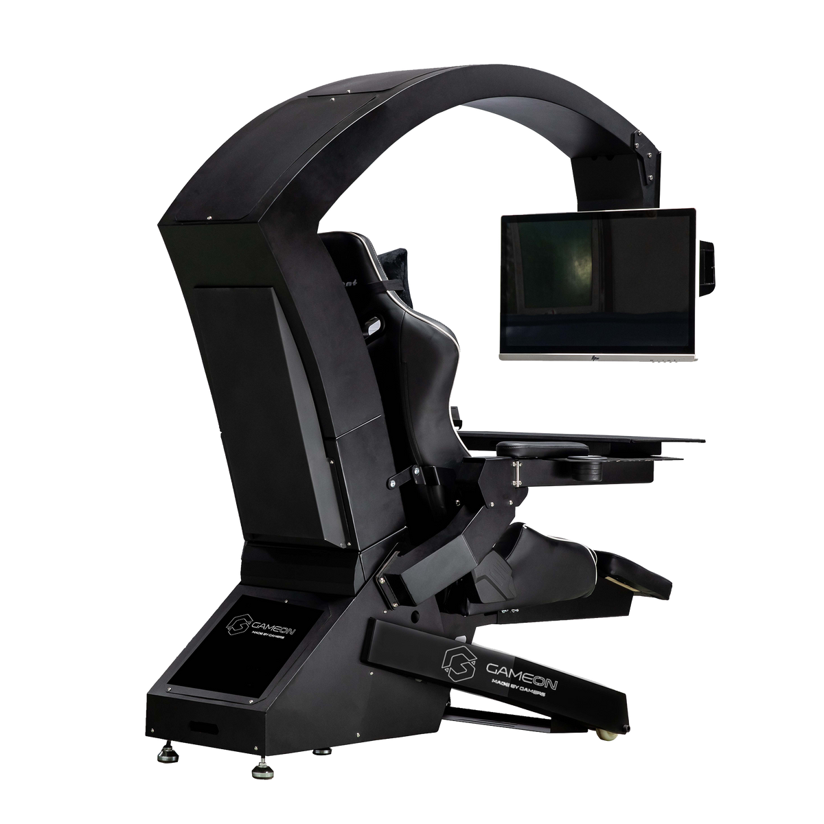 GAMEON IW-320 Zero Gravity Reclining Computer Workstation Gaming Simulator Chair/Cockpit – Black
