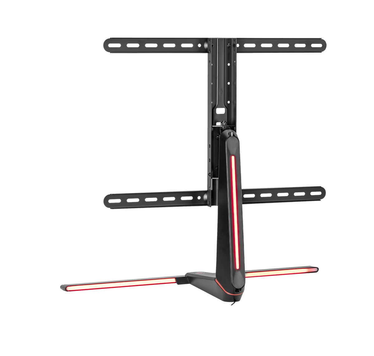 GAMEON GO-2021 RGB Lighting Gaming Table Top Stand For Gaming And Office Use, 37" - 65", Arm Up To 40 KG, Black