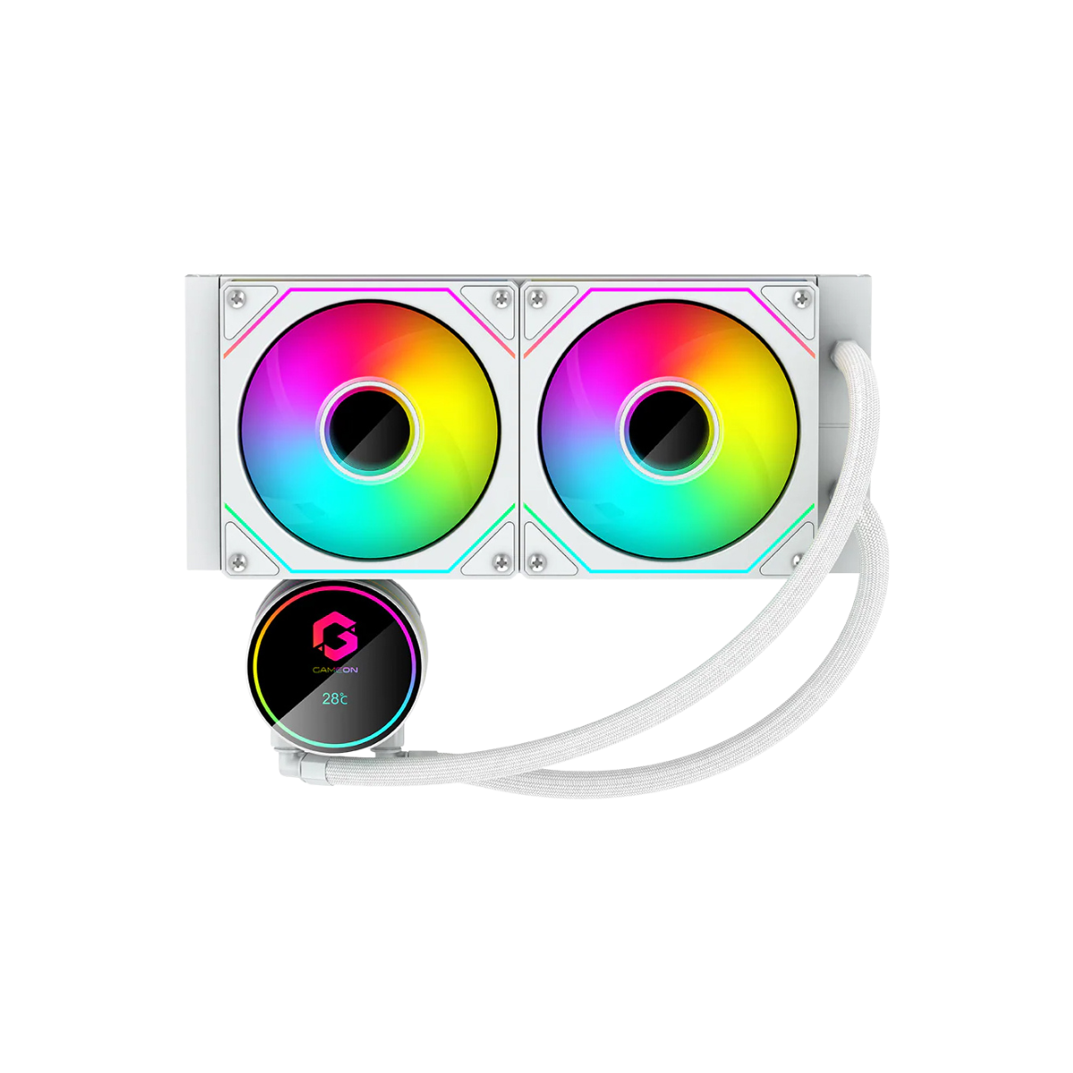 Customized Gaming PC Bundle - Intel i5 12400F Processor, 16GB RAM, 1TB SSD, RTX 3050 6GB, 650W PSU, Liquid Cooler + FREE Cololight LED Strip Light & Deltaco Gaming Headset - White