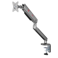 GAMEON GO-2168 PRO V2 Single Monitor Arm For Gaming And Office Use, 17" - 32" With RGB Lighting, Arm Up To 9 KG, Space Grey