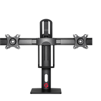 GAMEON GO-2052 Easy To Adjust Vertical Lift Dual Screen Monitor Stand For Gaming And Office Use, 17" - 27", Each Arm Up To 6 KG, Black