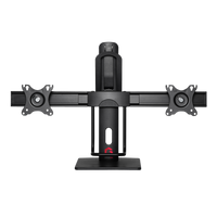 GAMEON GO-2052 Easy To Adjust Vertical Lift Dual Screen Monitor Stand For Gaming And Office Use, 17" - 27", Each Arm Up To 6 KG, Black