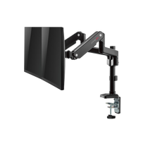 GAMEON GO-2045 Pole-Mounted Spring-Assisted Dual Monitor Arm For Gaming And Office Use, 17" - 32", Each Arm Up To 9 KG, Black