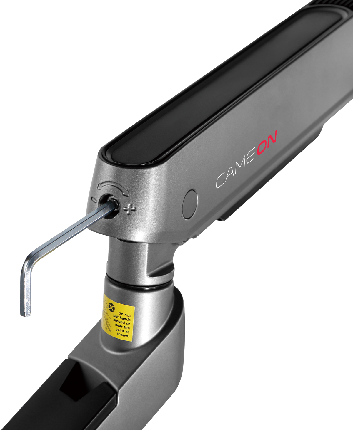 GAMEON GO-2151 PRO V2 Dual Monitor Arm For Gaming And Office Use, 17" - 32" With RGB Lighting, Each Arm Up To 9 KG, Space Grey