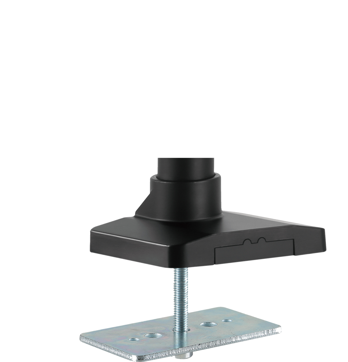 GAMEON GO-2083 Pole-Mounted Aluminum Heavy-Duty Spring-Assisted Single Monitor Arm For Gaming And Office Use, 17" - 49", Flat Monitor Up To 18 KG & Curve Monitor Up To 14 KG, Black