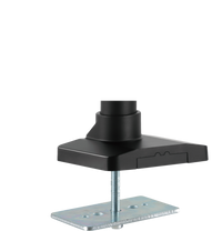 GAMEON GO-2083 Pole-Mounted Aluminum Heavy-Duty Spring-Assisted Single Monitor Arm For Gaming And Office Use, 17" - 49", Flat Monitor Up To 18 KG & Curve Monitor Up To 14 KG, Black