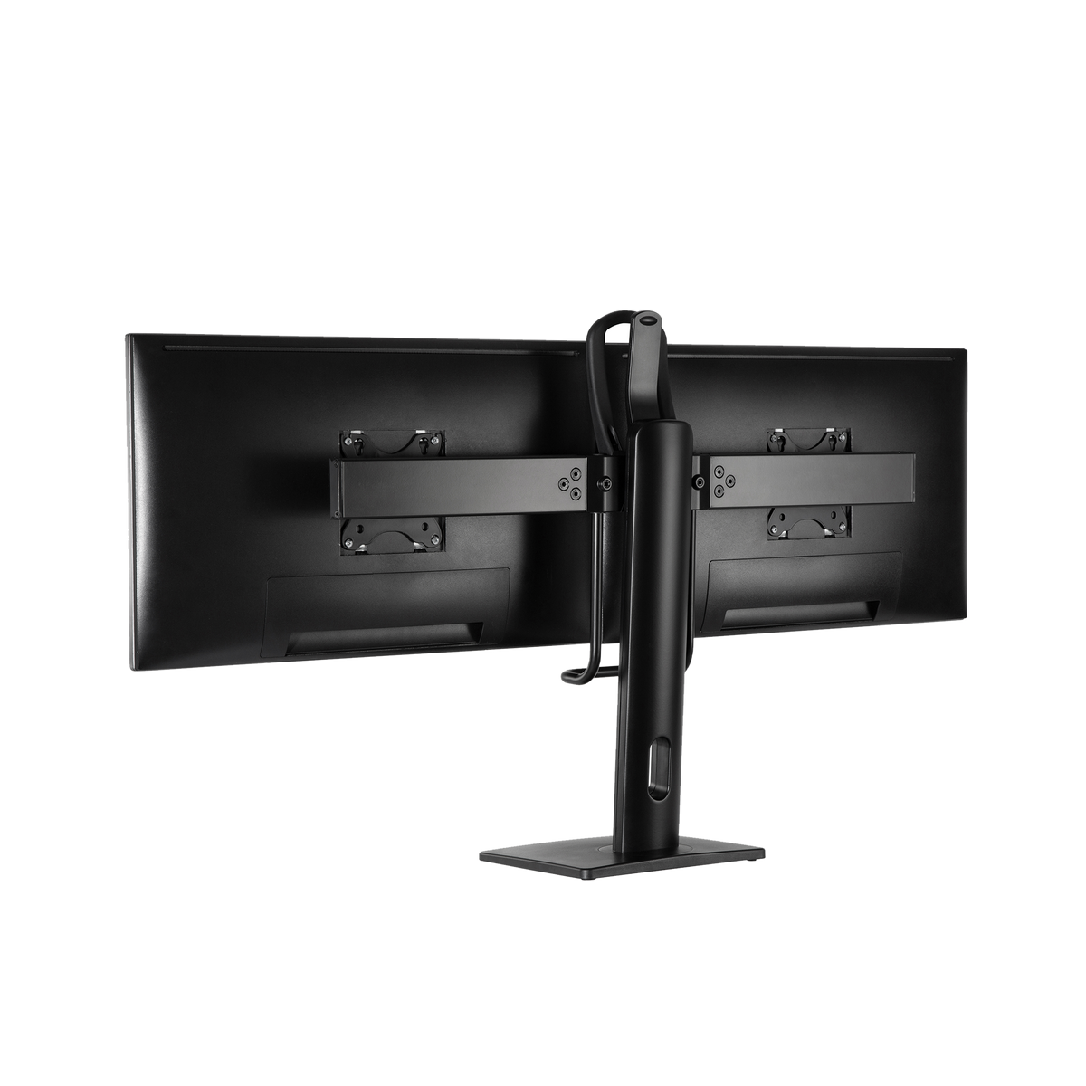 GAMEON GO-2052 Easy To Adjust Vertical Lift Dual Screen Monitor Stand For Gaming And Office Use, 17" - 27", Each Arm Up To 6 KG, Black