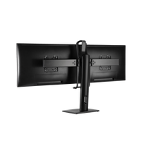 GAMEON GO-2052 Easy To Adjust Vertical Lift Dual Screen Monitor Stand For Gaming And Office Use, 17" - 27", Each Arm Up To 6 KG, Black