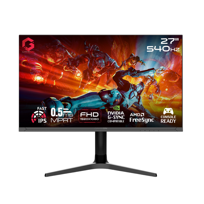 GAMEON GOTX27FHD540IPS Titan Pro X Series 27" FHD, 540Hz, MPRT 0.5ms, HDMI 2.1, Fast IPS Gaming Monitor (Supports PS5) - Black