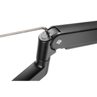 GAMEON GO-2045 Pole-Mounted Spring-Assisted Dual Monitor Arm For Gaming And Office Use, 17" - 32", Each Arm Up To 9 KG, Black