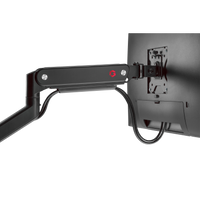 GAMEON GO-2045 Pole-Mounted Spring-Assisted Dual Monitor Arm For Gaming And Office Use, 17" - 32", Each Arm Up To 9 KG, Black