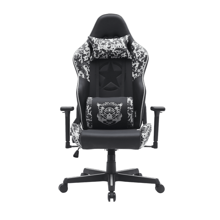 Call Of Duty (COD) Gaming Chair With Adjustable 3D Armrest & Nylon Base - Grey/Black