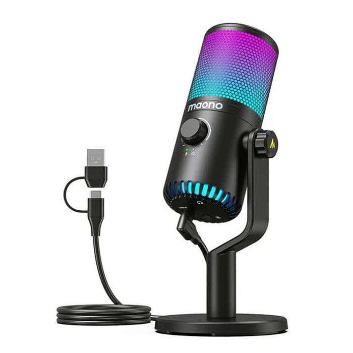 Maonocaster DM30 RGB Gaming Microphone for PC, USB Programmable