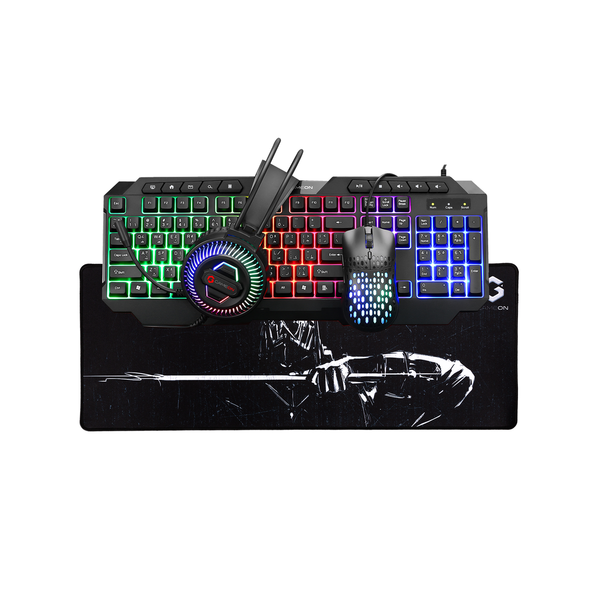 Customized Gaming PC Bundle - Intel i5 12400F Processor, 16GB RAM, 1TB SSD, RTX 3050 6GB, 650W PSU, 24" FHD 180Hz Monitor & All-In-One Gaming Bundle (Keyboard, Headset, Mouse & Mousepad) - Black