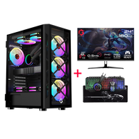 Customized Gaming PC Bundle - Intel i5 12400F Processor, 16GB RAM, 1TB SSD, RTX 3050 6GB, 650W PSU, 24" FHD 180Hz Monitor & All-In-One Gaming Bundle (Keyboard, Headset, Mouse & Mousepad) - Black