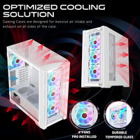 Customized Gaming PC Bundle - Intel i5 12400F Processor, 16GB RAM, 1TB SSD, RTX 3050 6GB, 650W PSU, Liquid Cooler - White