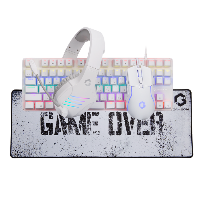 GAMEON VIPER XA All-In-One Artic Series Gaming Bundle (Mechanical Keyboard, Headset, Mouse & Mousepad)
