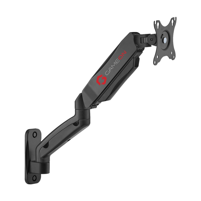 GAMEON GO-5015 Economy Spring-Assisted Wall Mounted Single Monitor Arm For Gaming And Office Use, 17" - 32", Arm Up To 9 KG