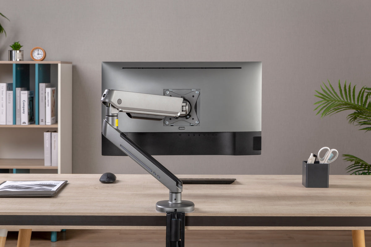 GAMEON GO-2168 PRO V2 Single Monitor Arm For Gaming And Office Use, 17" - 32" With RGB Lighting, Arm Up To 9 KG, Space Grey