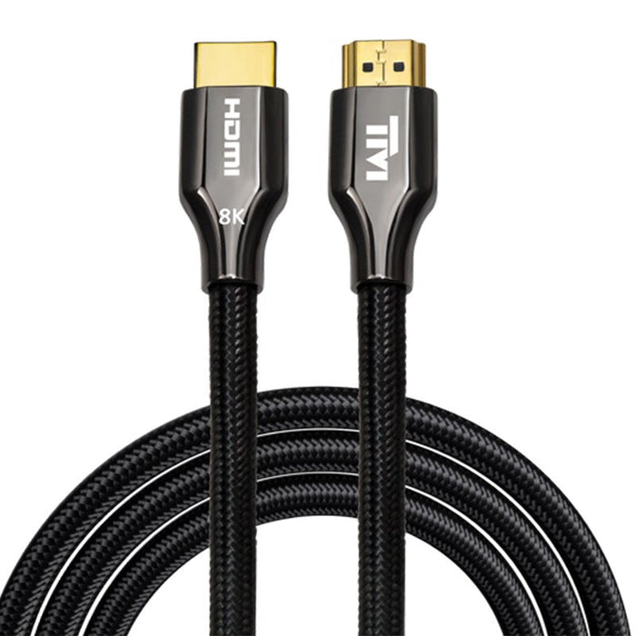 Twisted Minds Zinc Alloy 8k HDMI Cable Braided Custom 8K/60Hz, 4K/120Hz/60Hz, Bandwidth 48Gbps