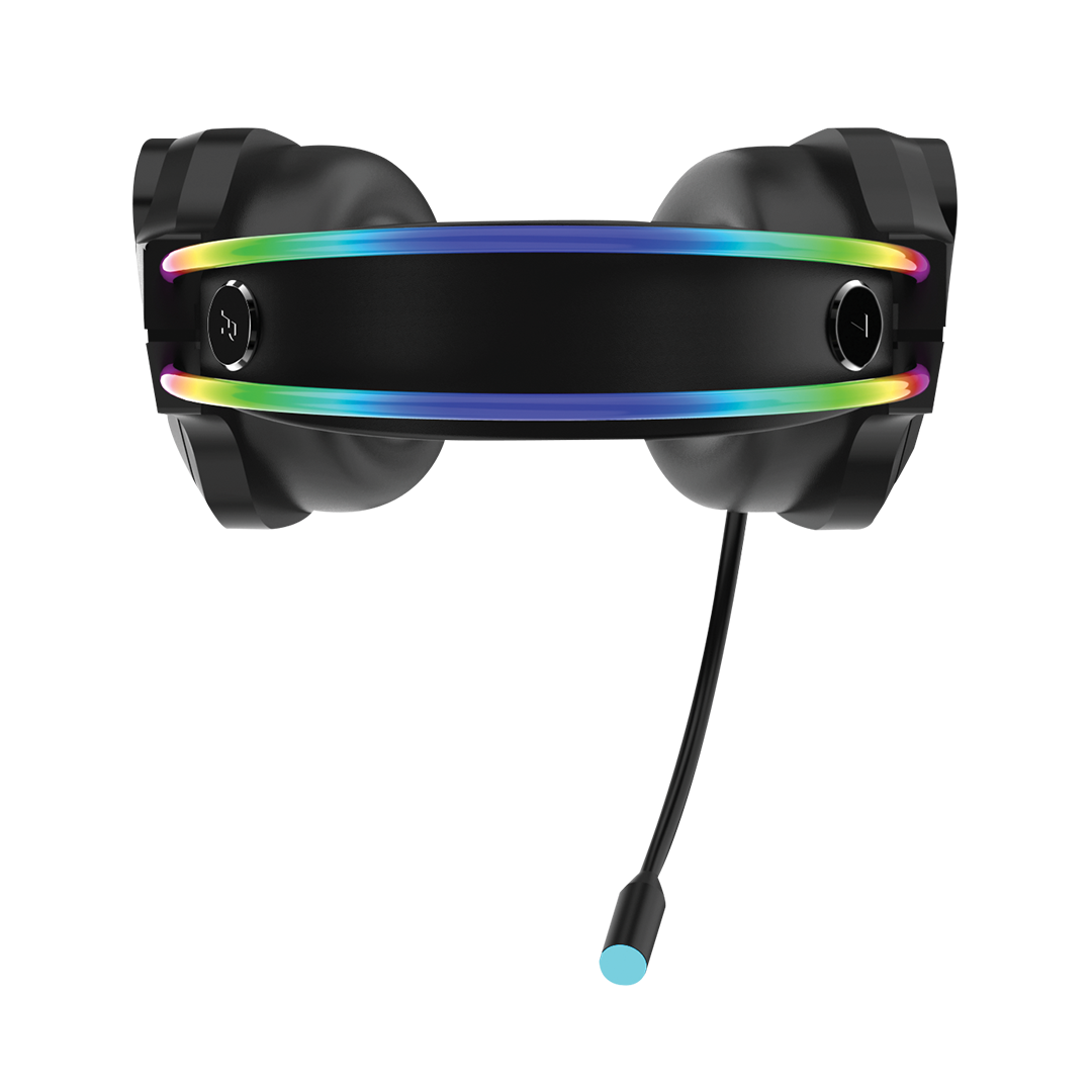 GAMEON GO-712 RGB Gaming Headset With Detachable Mic - Black