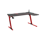 GAMEON Phantom XL-L Series L-Shaped RGB Flowing Light Gaming Desk With Mouse pad, Headphone Hook, Cup Holder, Cable Management, Gamepad Holder, Qi Wireless Charger & USB Hub - Black