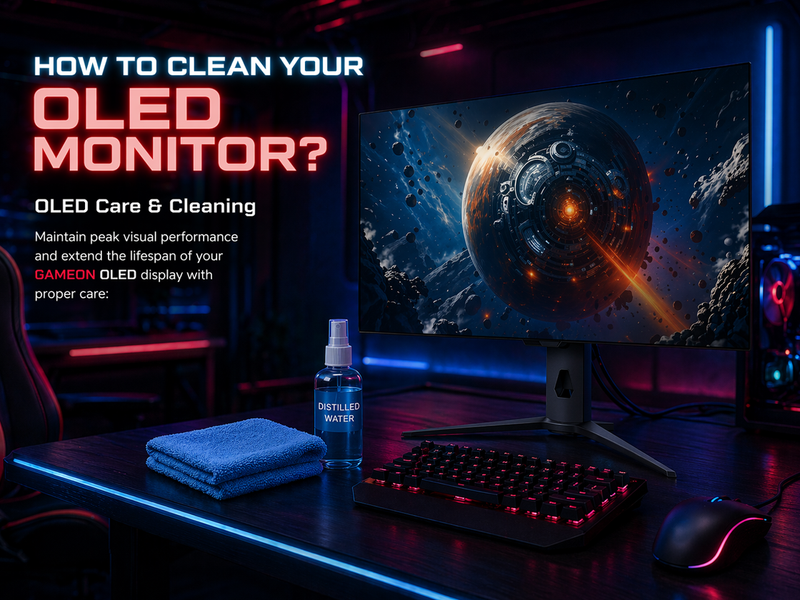 🖥️ How to Clean Your OLED Monitor?