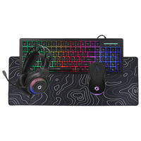 GAMEON CYPHERW XL All-In-One Gaming Bundle (Keyboard, Headset, Mouse & Mousepad) - Black